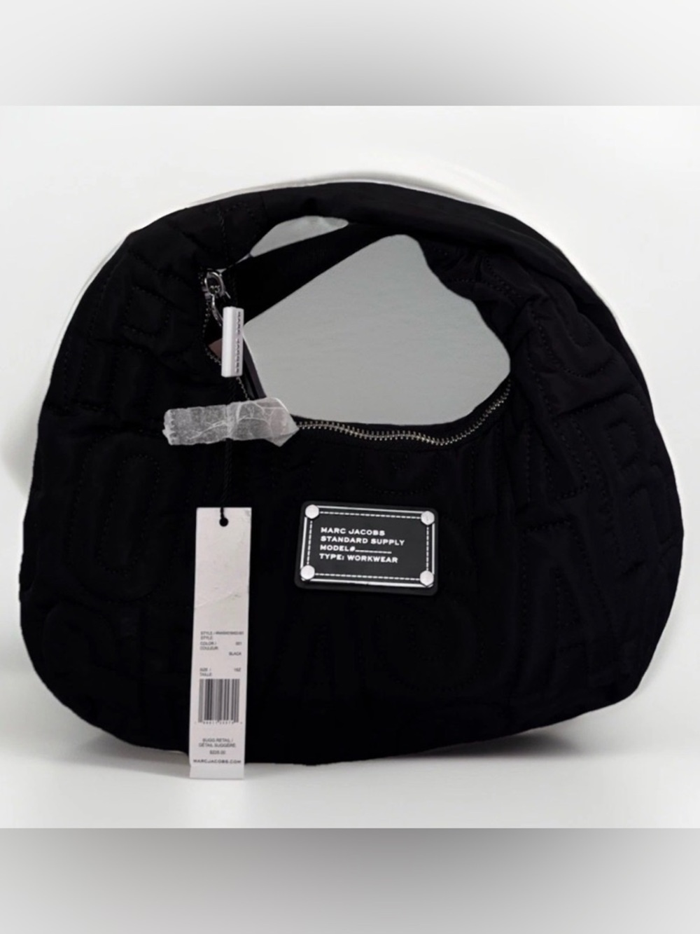 Marc Jacobs NWT Nylon Jumbled Logo Black Quilted Shoulder Bag - Picture 4 of 13
